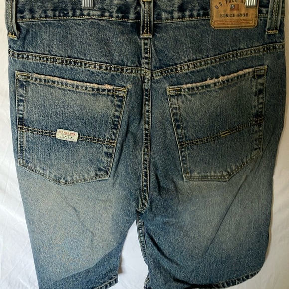 US Polo Assn: Men's Blue Baggy Denim Shorts- 33 - Picture 9 of 10